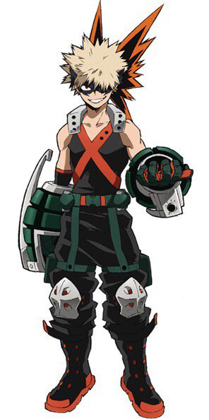 Bakugou in his first hero costume